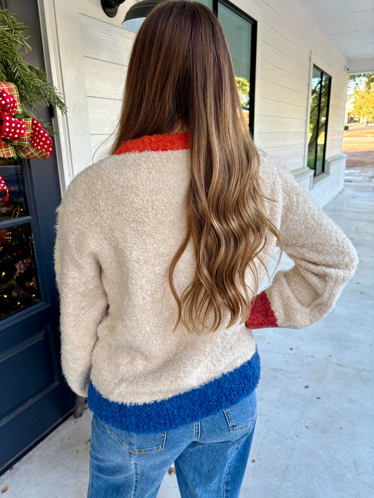 Cyclamen Creme Cardigan