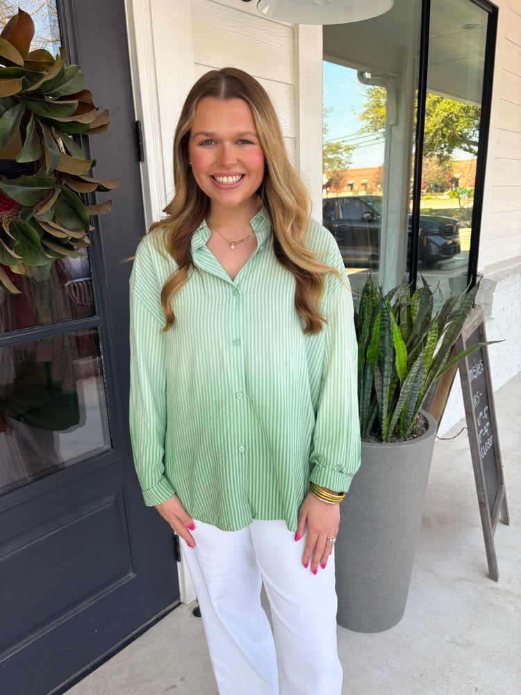 In The Shade Mint Green Ombre Shirt