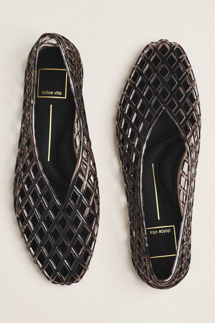 Dolce Vita Jam Flat in Black Jelly