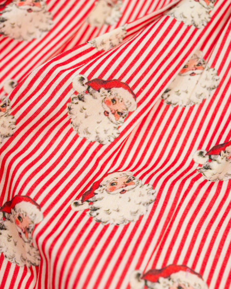 Red Striped Vintage Santa B/D PJ Set