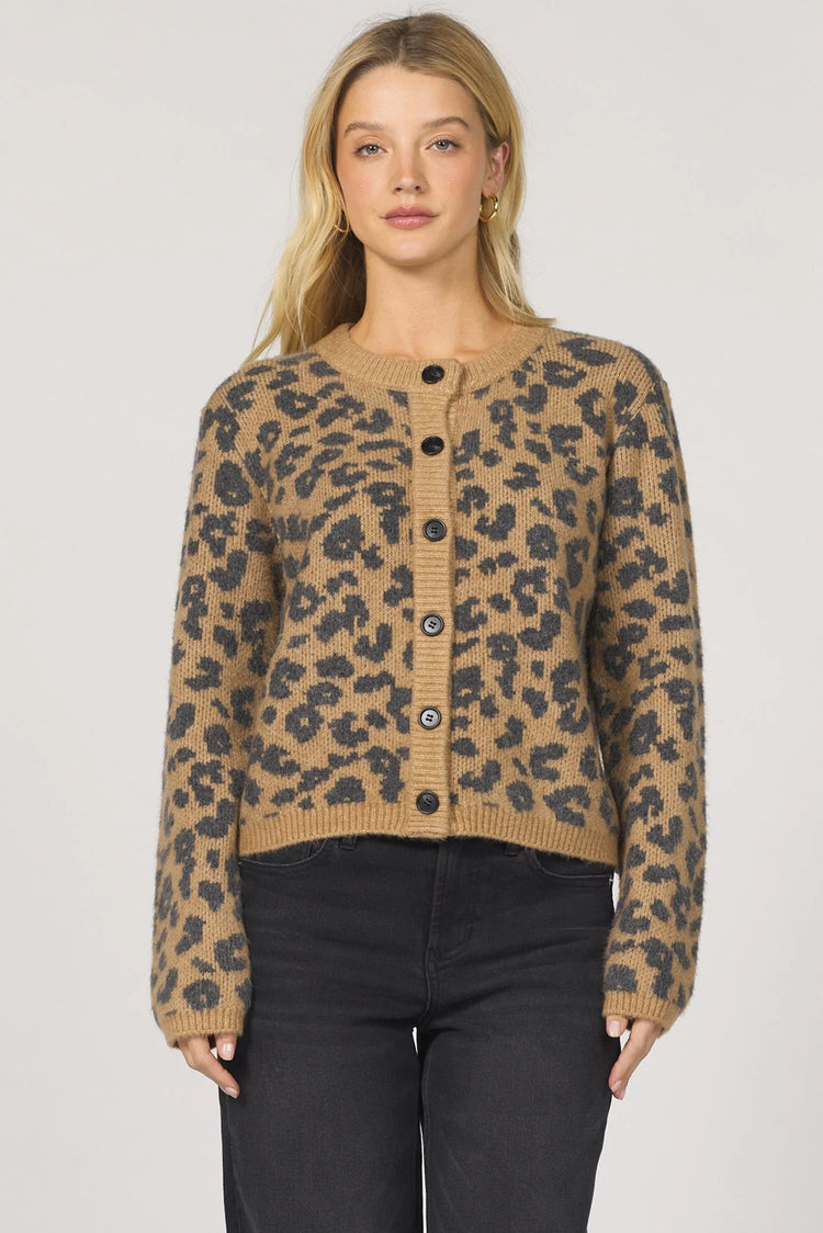 Amina Leopard Cardigan