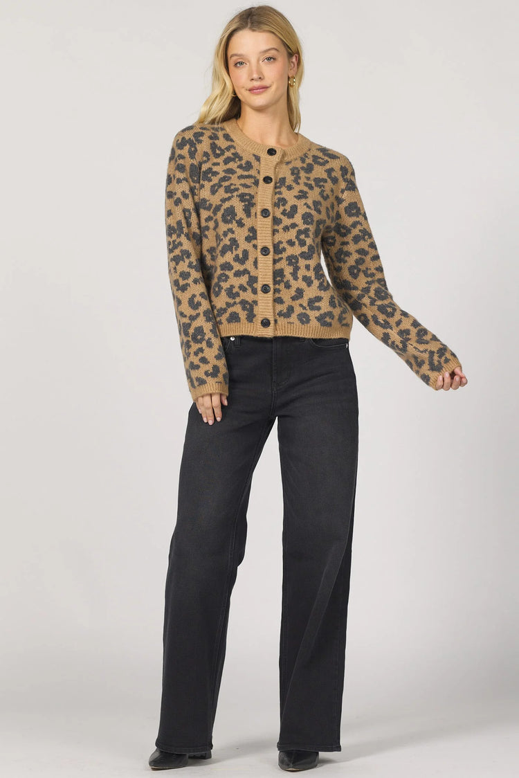 Amina Leopard Cardigan