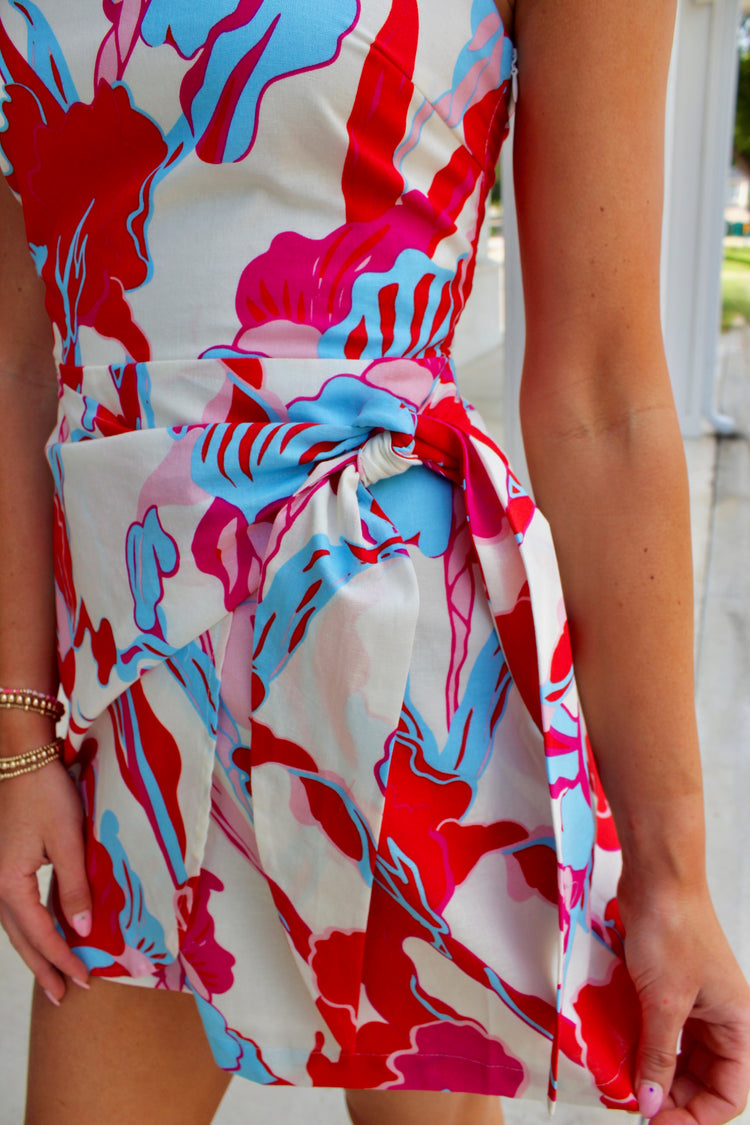 Samantha Multicolor Wrap Dress