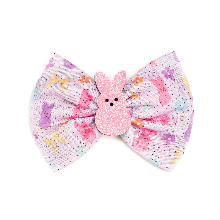 Coquette Easter Bunny Tulle Bow Clip