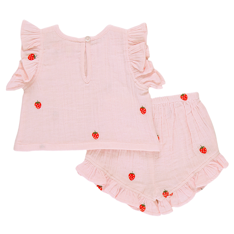 Strawberry Embroidery Roey Set