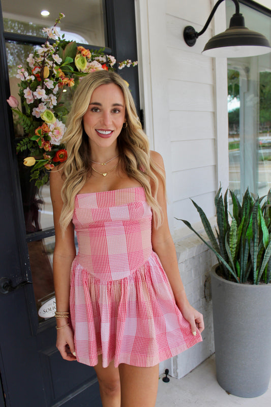 Laurel Plaid Mini Dress