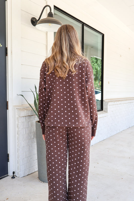 Polka Dot Perfection Fleece Quarter Zip