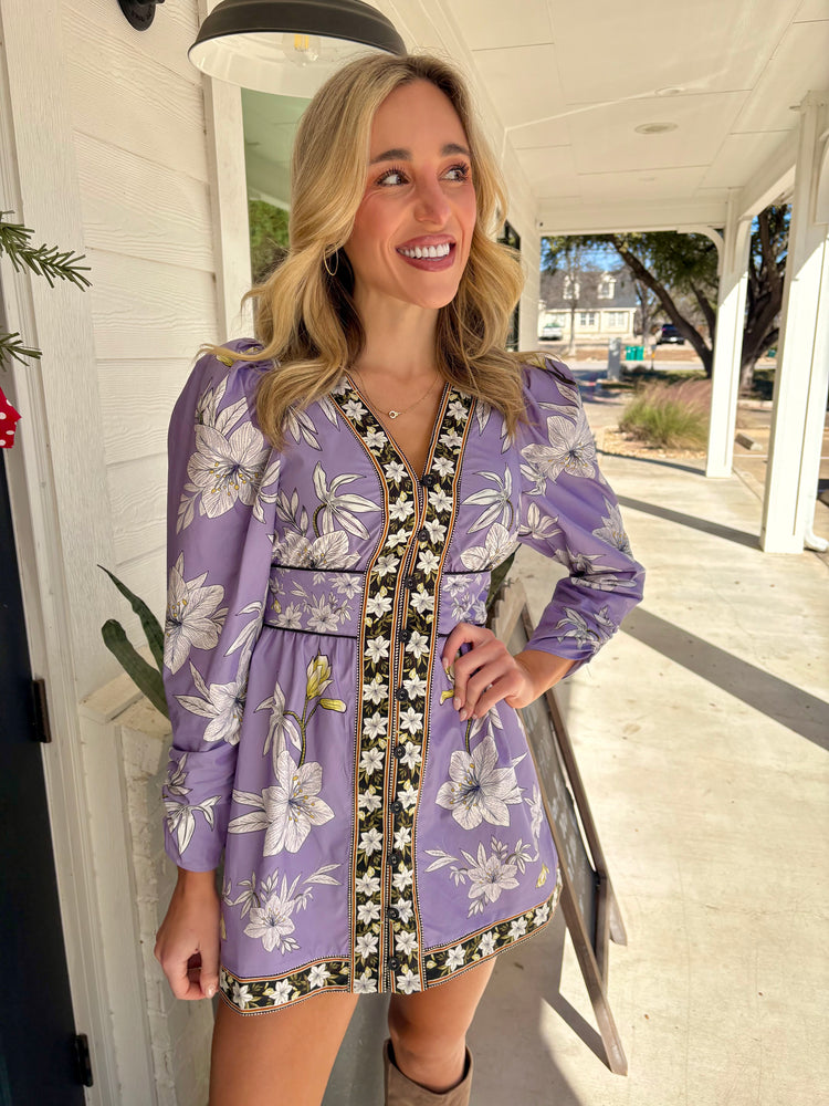 Amethyst Ankara Mini Dress