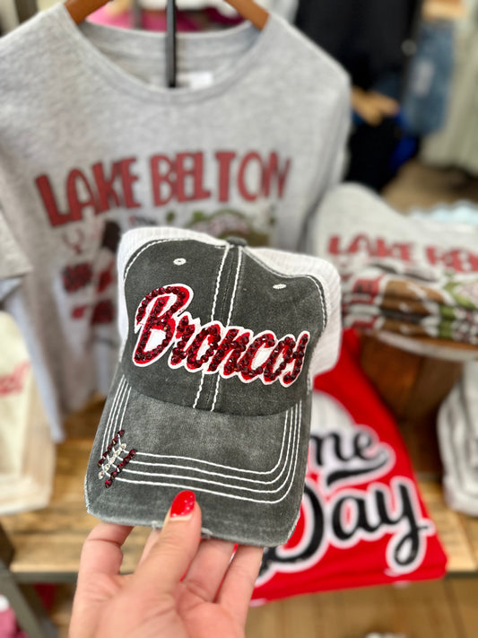 Broncos Grey & White Hat
