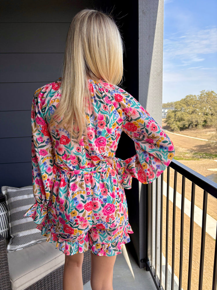 Garden Bloom Ember Romper