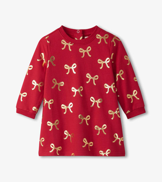 Chex Red Bow Foil Dress