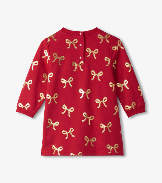 Chex Red Bow Foil Dress