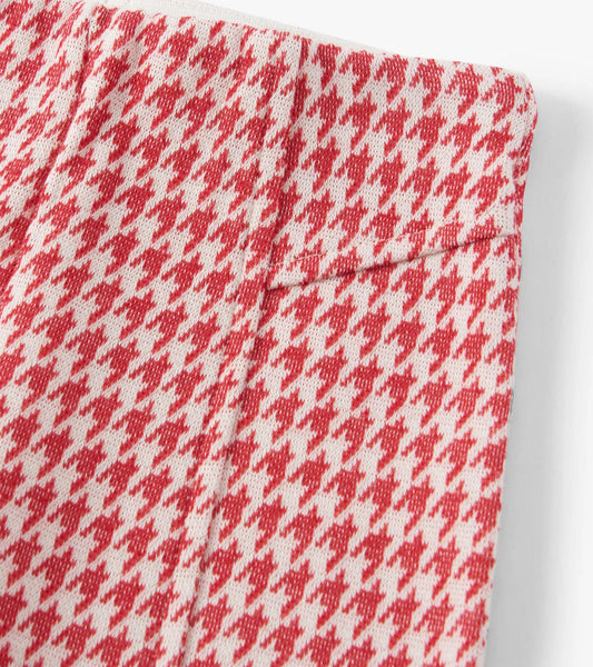 Chex Red Houndstooth Bell Bottoms