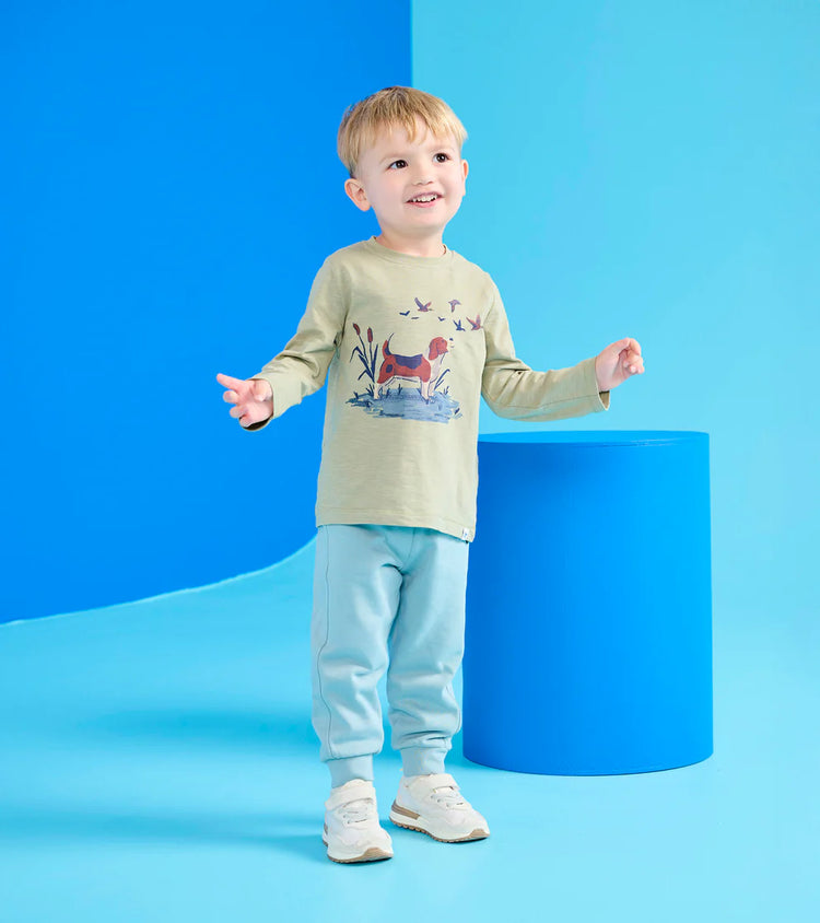 Hunting Dog Graphic Tee & Jogger Set