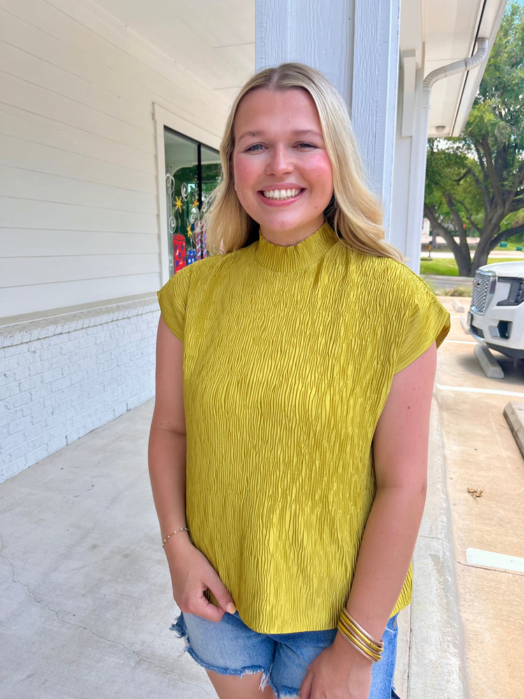 Walking On The Brightside Textured Top