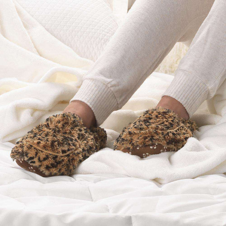 Leopard Warmies Slippers