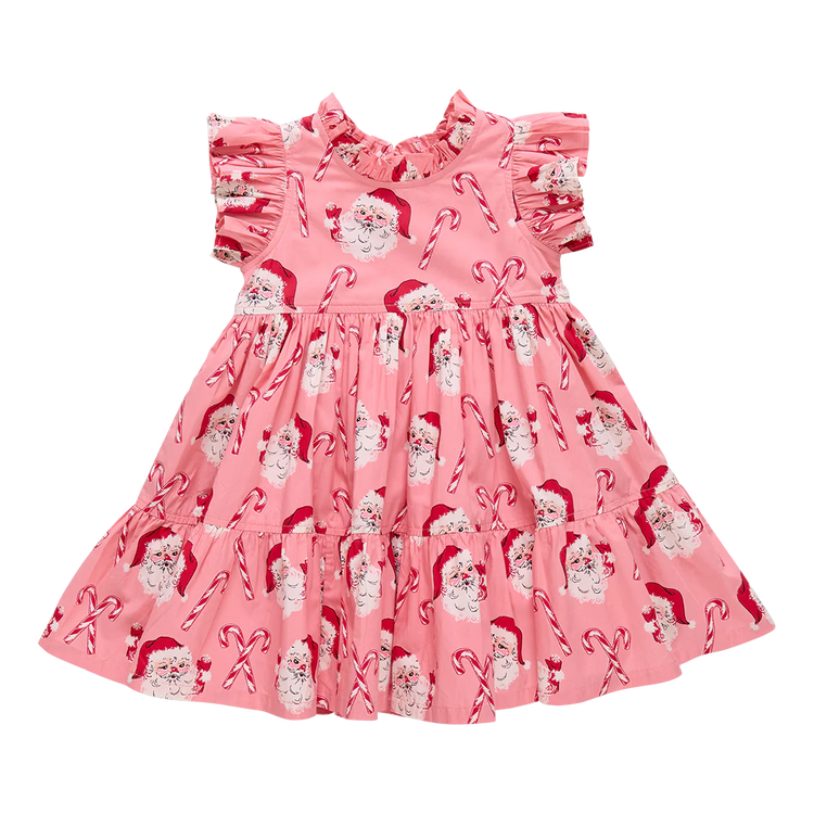 Pink Candy Cane Santa Jennifer Dress