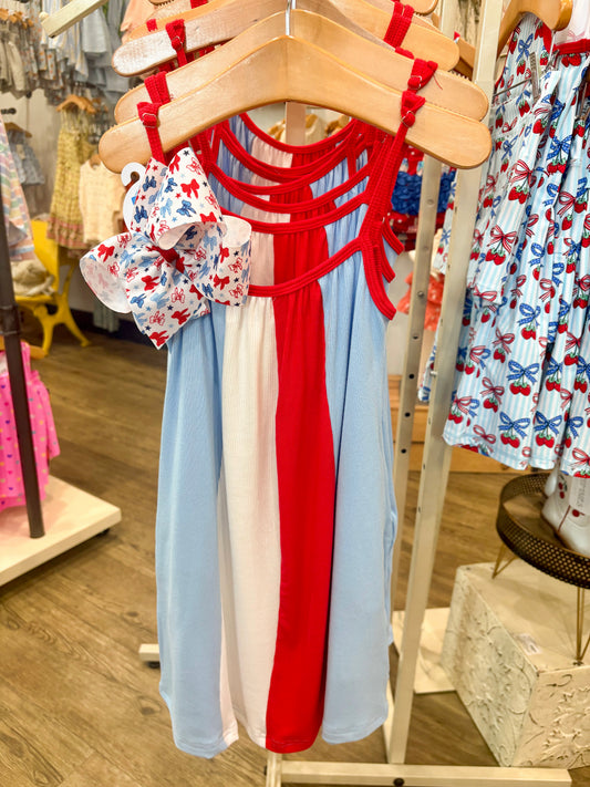Red, White & Blue Ruby Dress