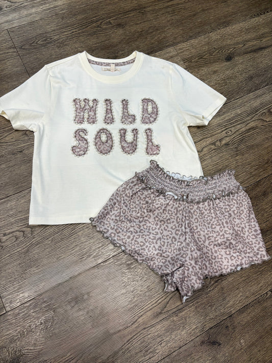 Leopard Lace Applique Tee