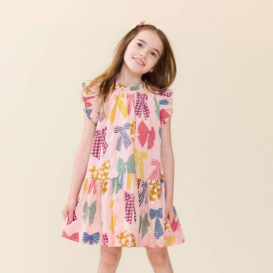 Patterned Bows Harper Dress
