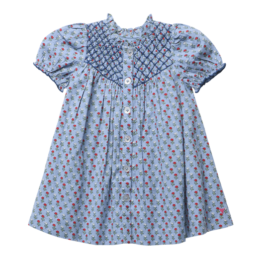 Light Blue Carnation Lucia Dress