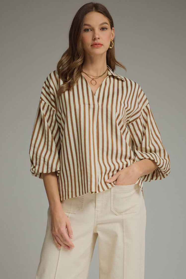 Saddle Stripe Top
