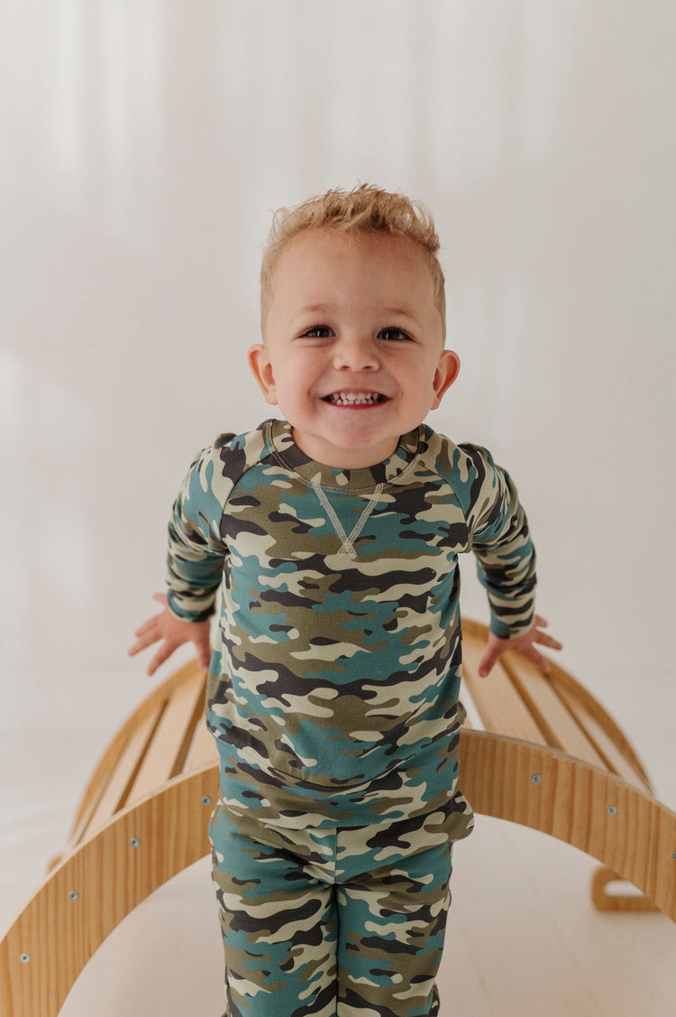Camouflage Raglan Sweatshirt