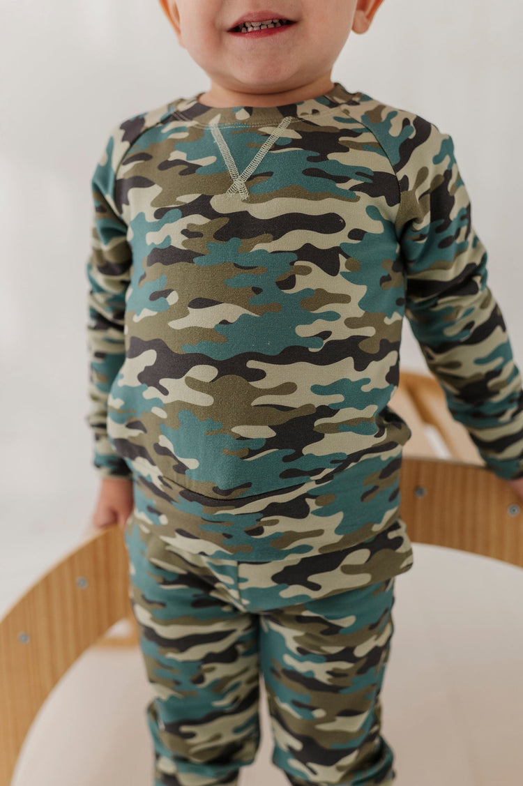Camouflage Raglan Sweatshirt