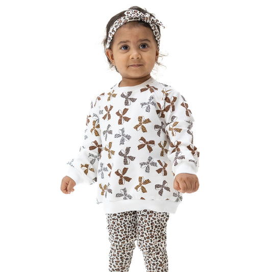 Leopard French Terry Oversized Sweatshirt
