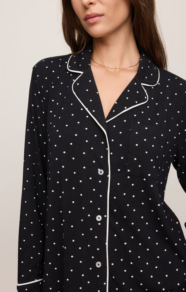 Luxe Dot PJ Top