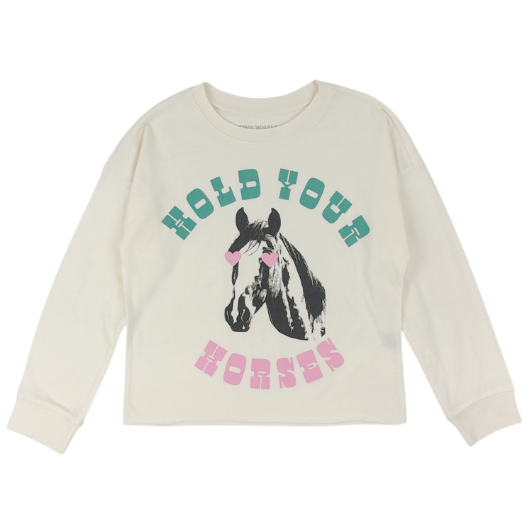 "Hold Your Horses" Oversized LS Tee