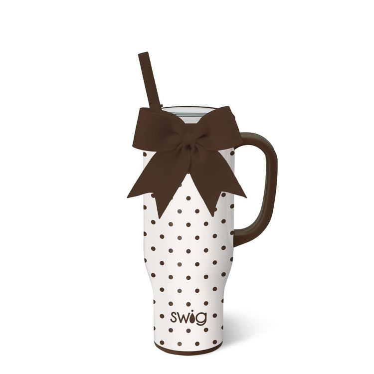 Mocha Dots Mega Mug 30oz
