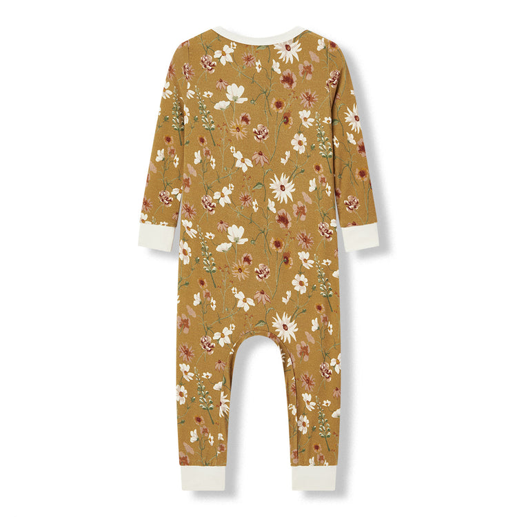 Wildflower Luxe Stretch Ruffle Zipper Footie