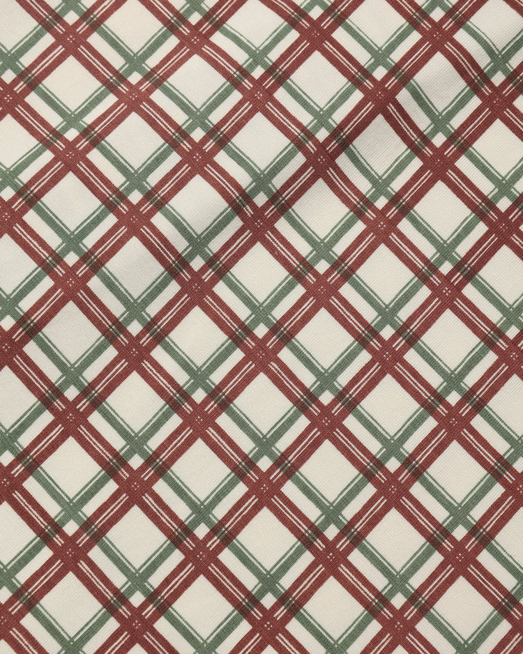 Redwood Check Bamboo Zip Footie