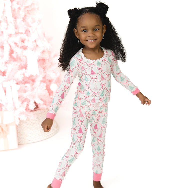 Bow Trellis Tree LS PJ Set