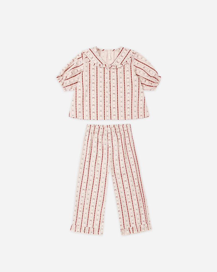 Candy Cane Lane Ruffle PJ's
