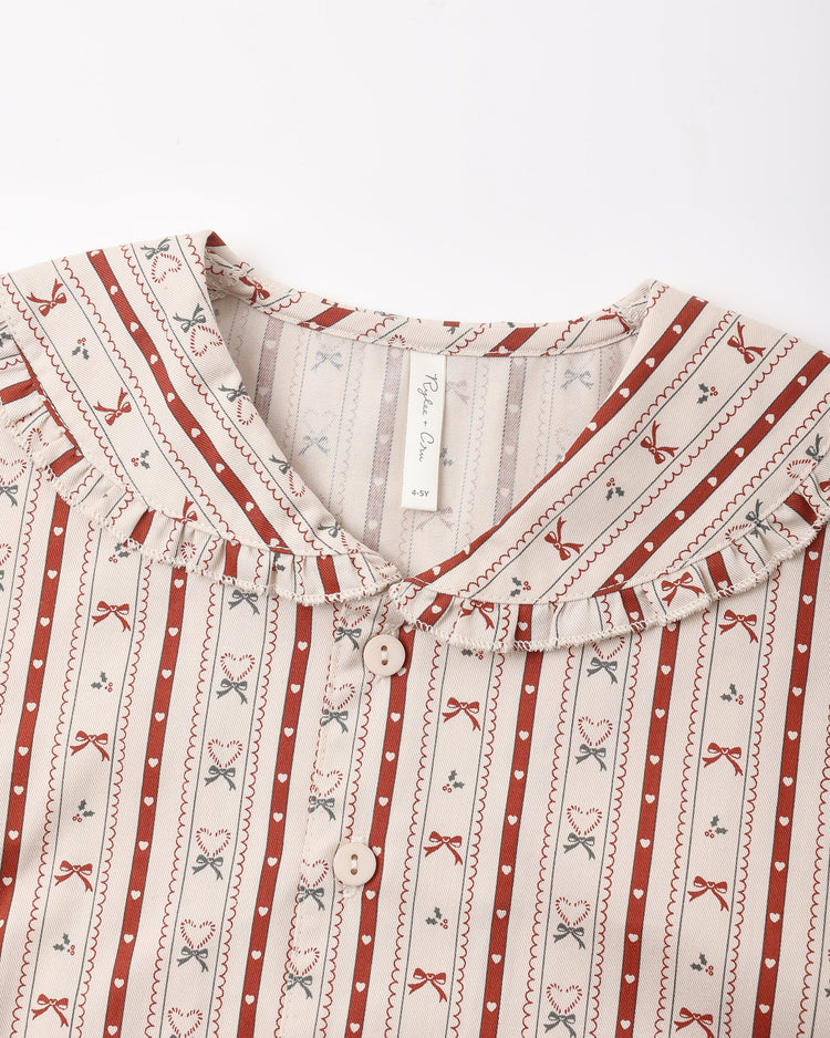 Candy Cane Lane Ruffle PJ's