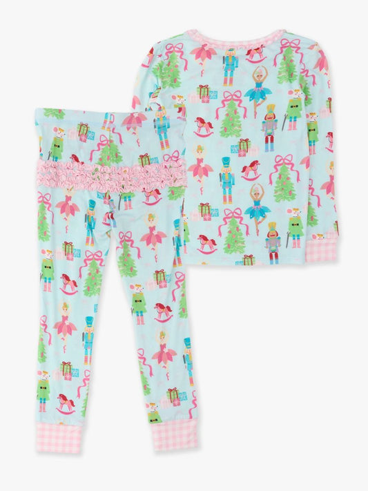 Nutcracker Wishes Ruffle LS PJ Set