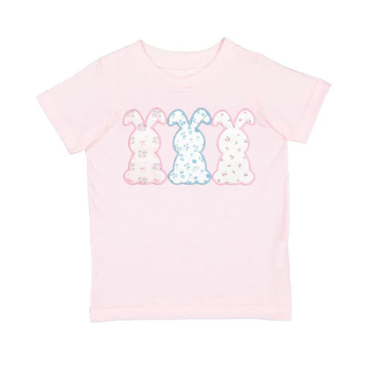 Floral Bunny Patch Easter S/S T-Shirt