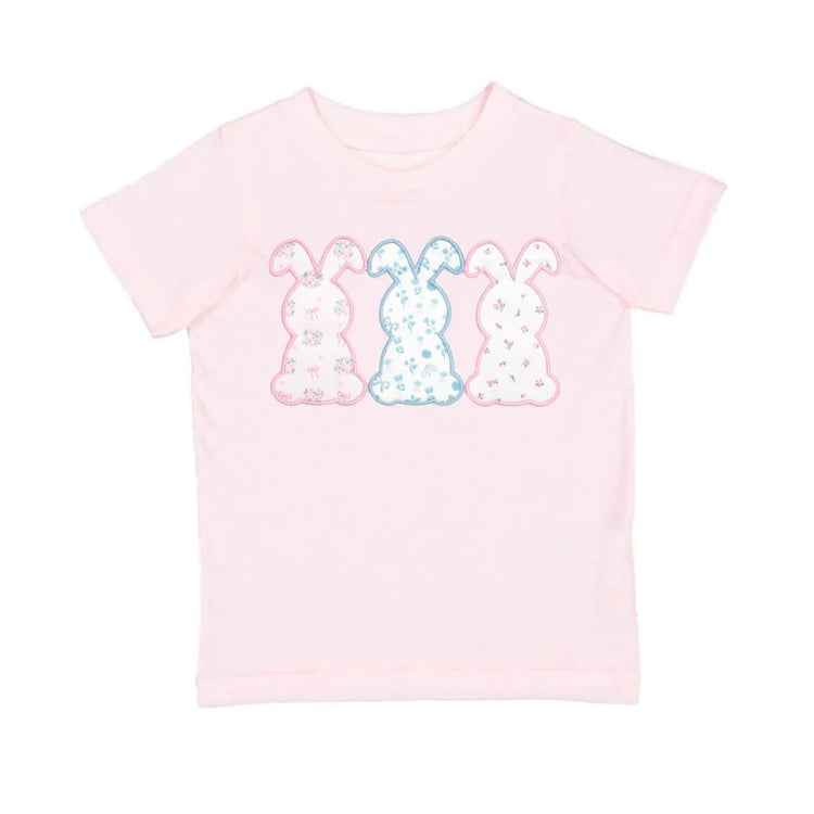 Floral Bunny Patch Easter S/S T-Shirt