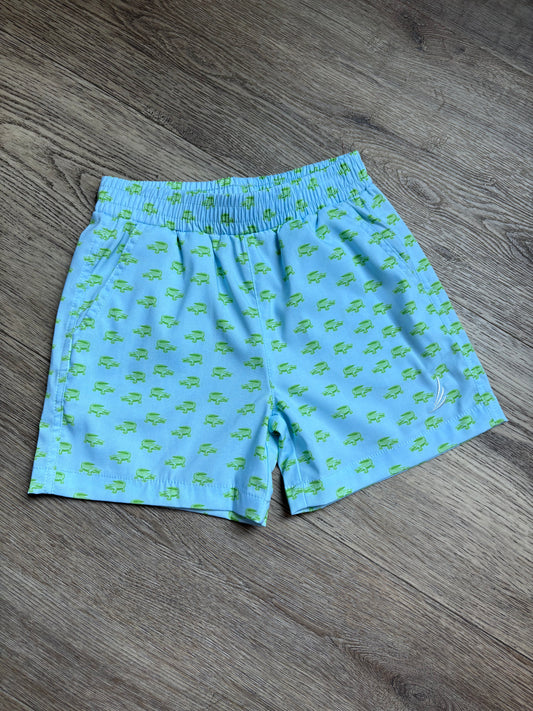 River Performance Alligator Print Short