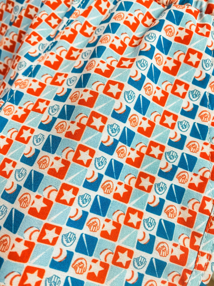 River Performance Baseball Check Print Short