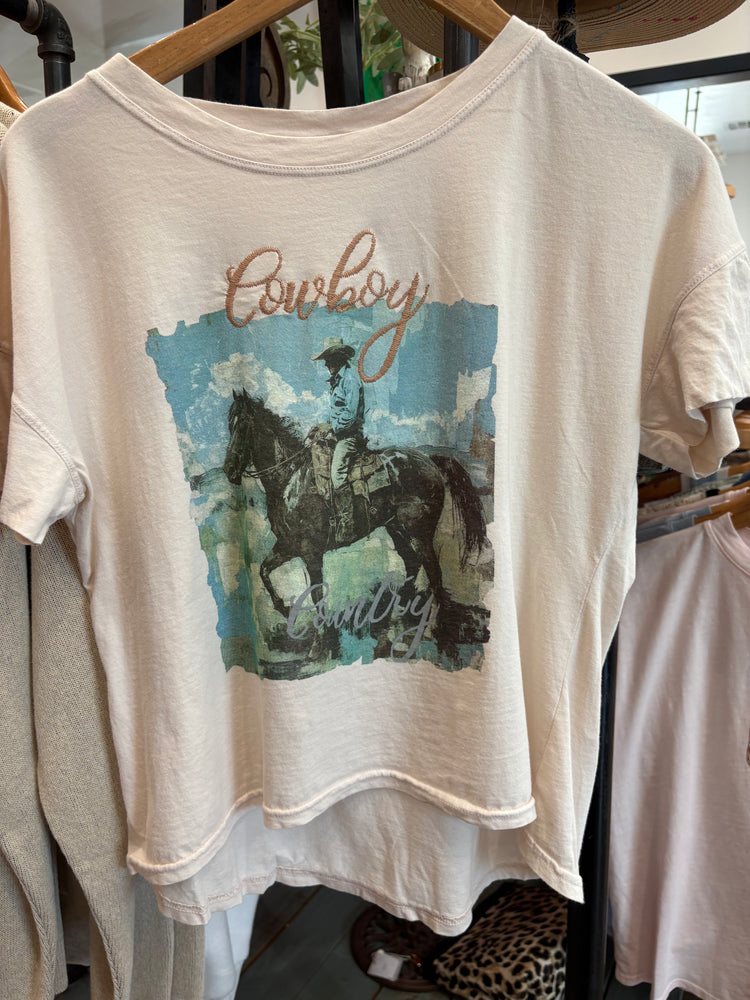 Cowboy Country Hi-Lo Tee