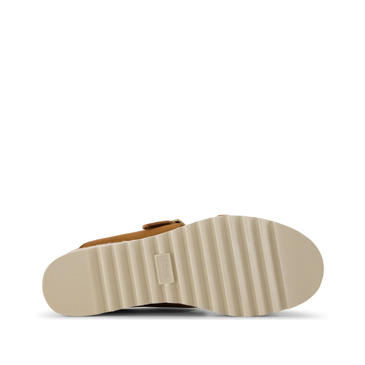Toms Diana Buckle Brown Sugar Mule Wedge Sandal
