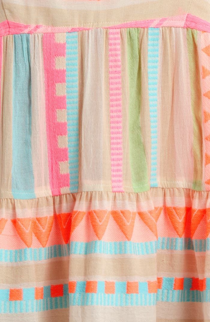 Neon Aztec Spaghetti Strap Dress