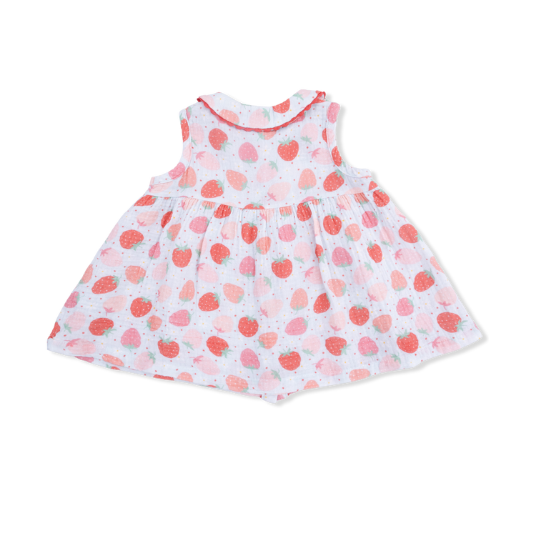 Strawberry Bliss Jill Sleeveless Dress w/Bloomer