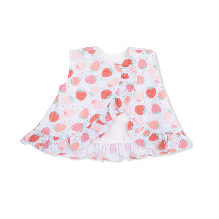 Strawberry Bliss Ruffle Back Top & Bloomer