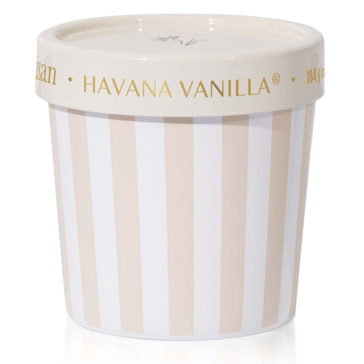 Havana Vanilla Artisan Caffe Capri Gelato Cup Candle 6.5 oz