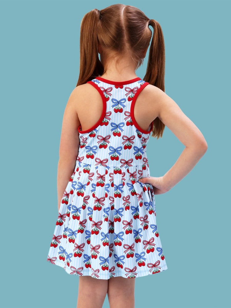 Berries & Bows Active Dress & Bike Short Set
