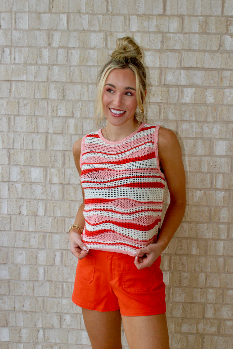 Sylvie Strawberry Shortcake Crochet Tank